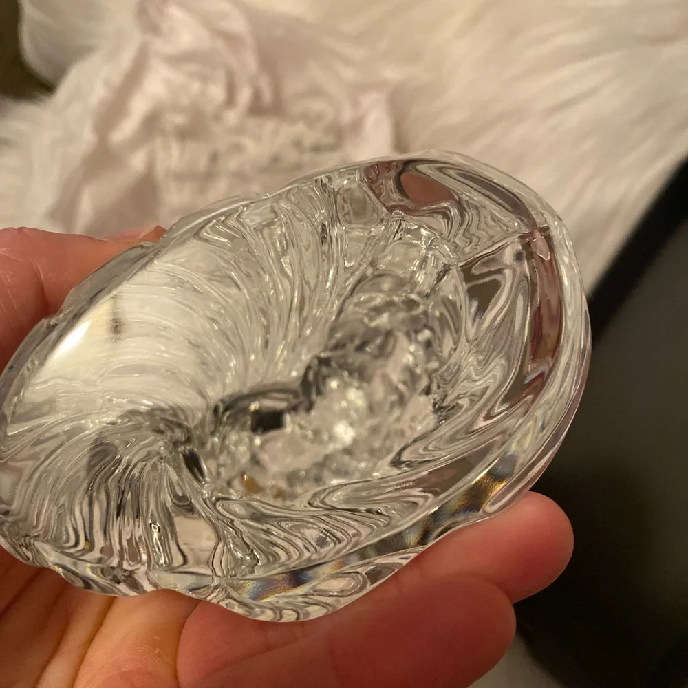 Waterford Crystal Bride & Groom Cake Topper Crystal Glass *Send offers*